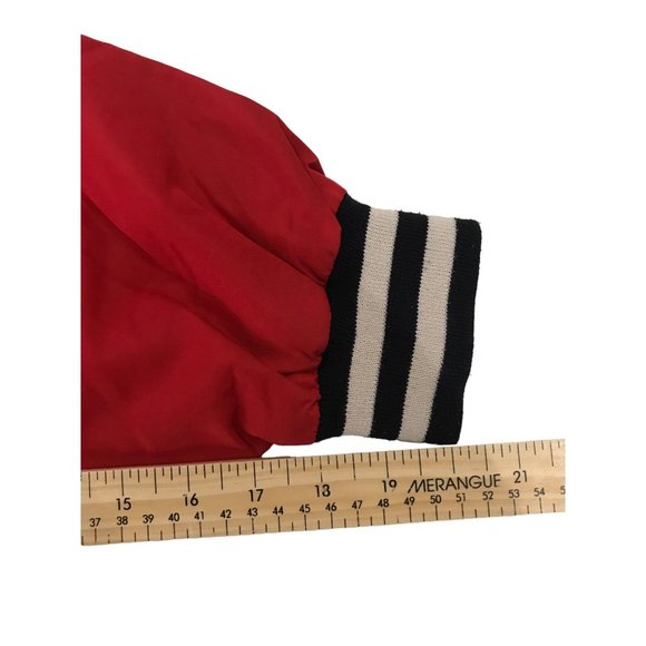 Vintage Cutter & Buck Men's Red Sz S 1/4 Zip Windbreaker White Anchor Logo - Picture 11 of 12